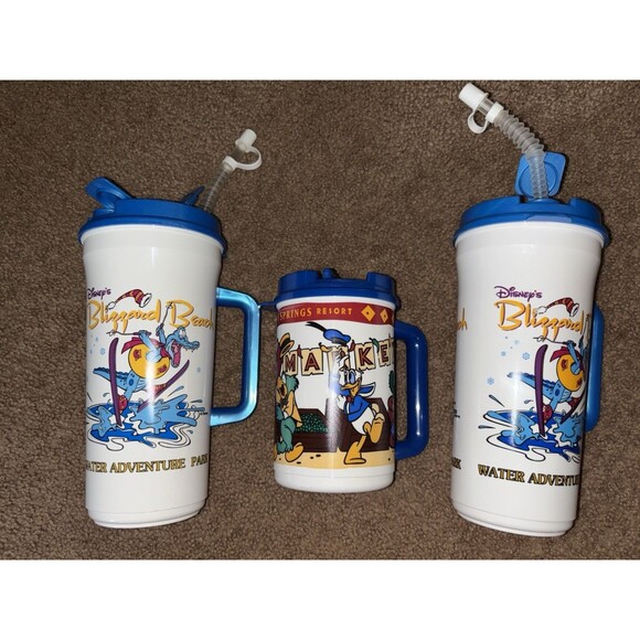 Disney World Blizzard Beach Coronado Springs Vintage Cups 90s - Picture 1 of 10